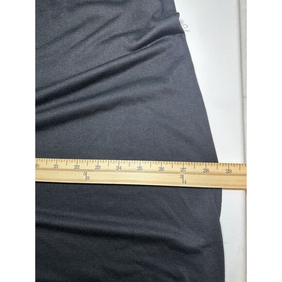 Swimsuits for All Black Sleeveless Black Maxi Dress Cover Up High Low Plus 22/24 - Picture 10 of 10